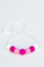 Silicone Breastfeeding Necklace - Candy Pink